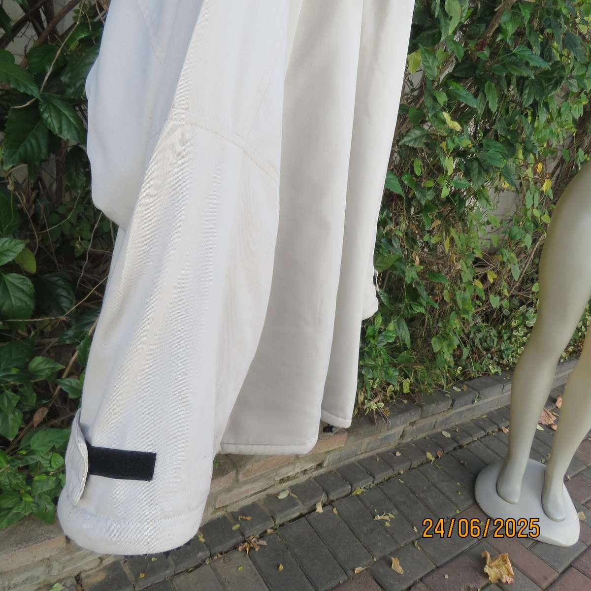 BARRON cream cotton extra warm jacket with black fleeze inner 5XL