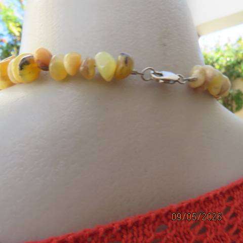 Highly desirable butterscotch amber necklace with 925 silver latch, 50cm length