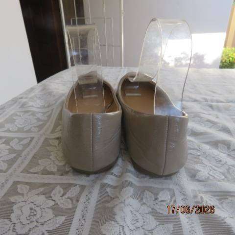 Woolworths beige comfy flats with PU uppers, size 7