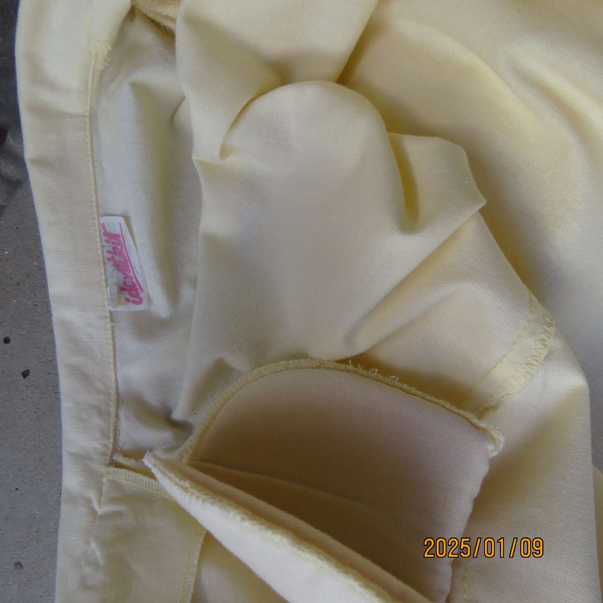 IDENTIKIT daffodil yellow short sleeve 100% cotton one button jacket. Size 38-14. .