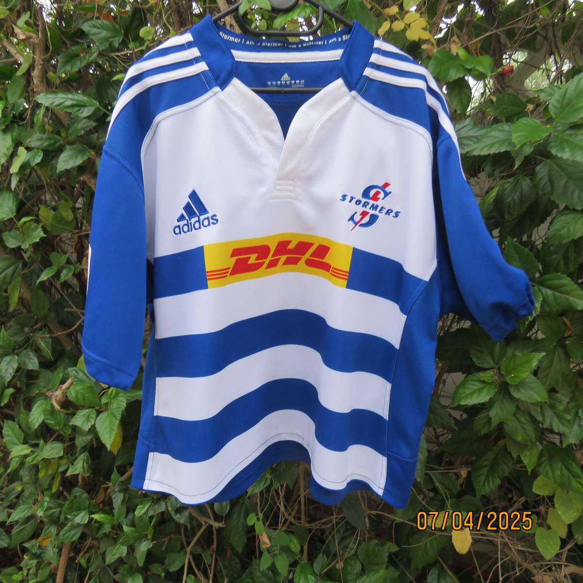 ADIDAS Stormers rugby top DHL in thick polyester stretch. Size XXL.