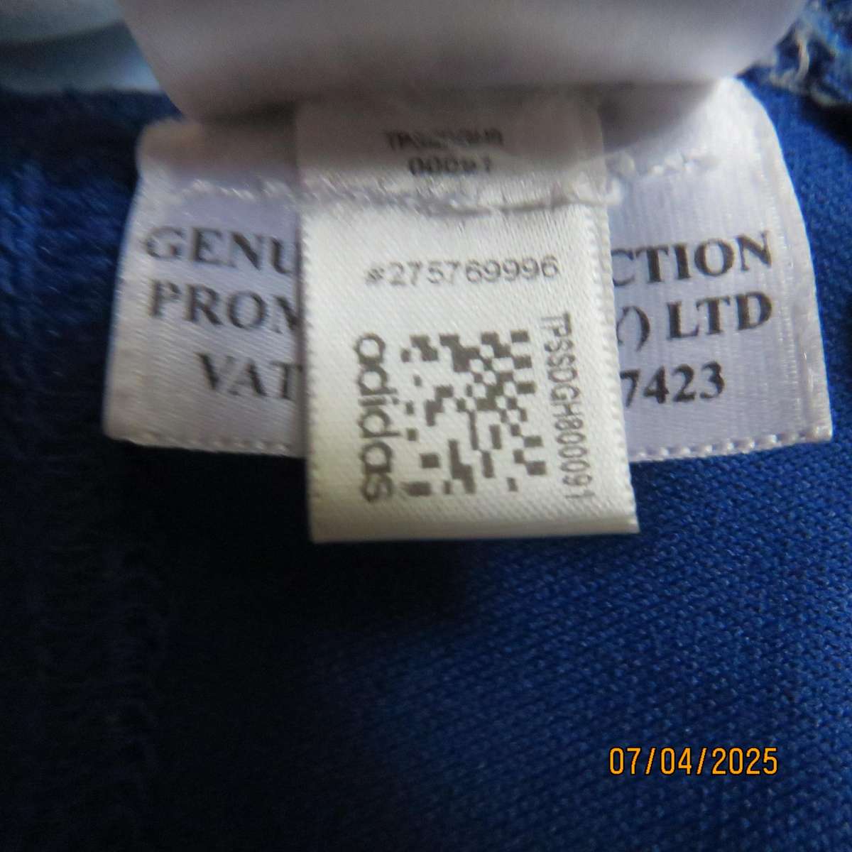 ADIDAS Stormers rugby top DHL in thick polyester stretch. Size XXL.