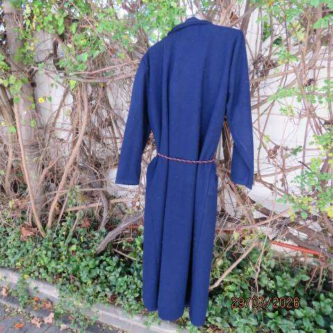 CASARETTI men's vintage fold-over gown in navy polycotton from ITALY size medium