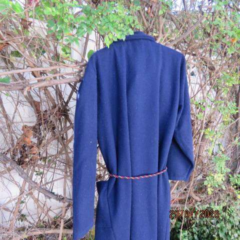 CASARETTI men's vintage fold-over gown in navy polycotton from ITALY size medium