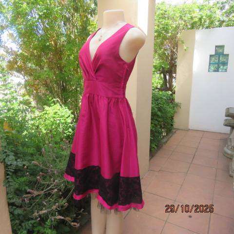 TRUWORTHS Glamour magenta pink evening dress with fold over bust size 33
