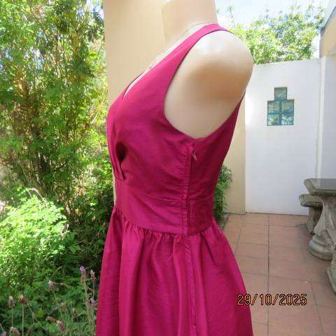 TRUWORTHS Glamour magenta pink evening dress with fold over bust size 33