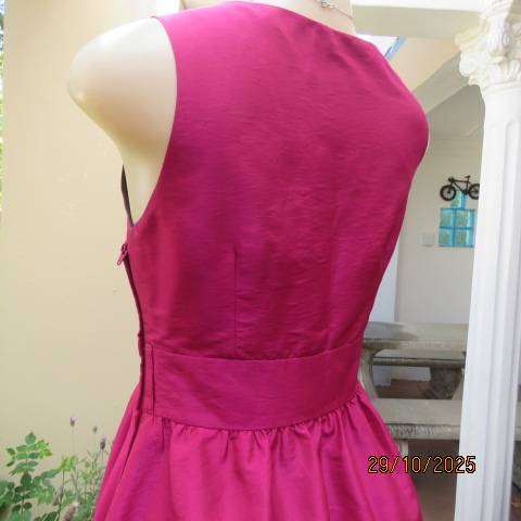 TRUWORTHS Glamour magenta pink evening dress with fold over bust size 33