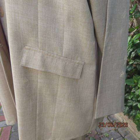 JUDY'S Pride mottled 2-piece pant suit with long button-down jacket and dress pants, size 46