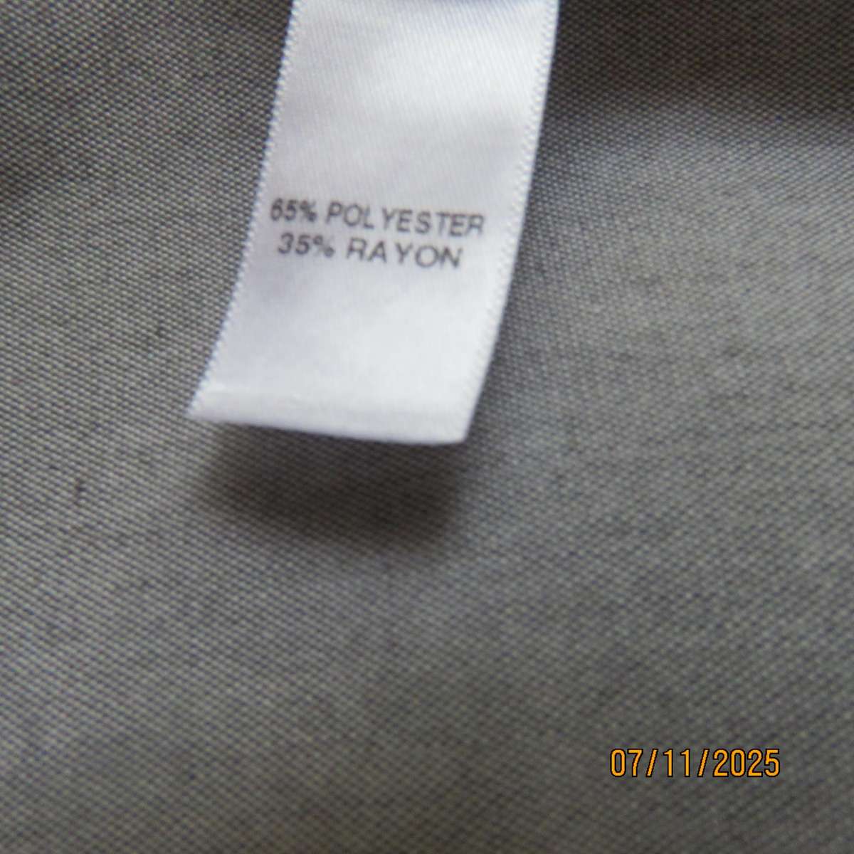 EXACT silver grey A Line paneled skirt with darker grey tiny flowers. Size 38.