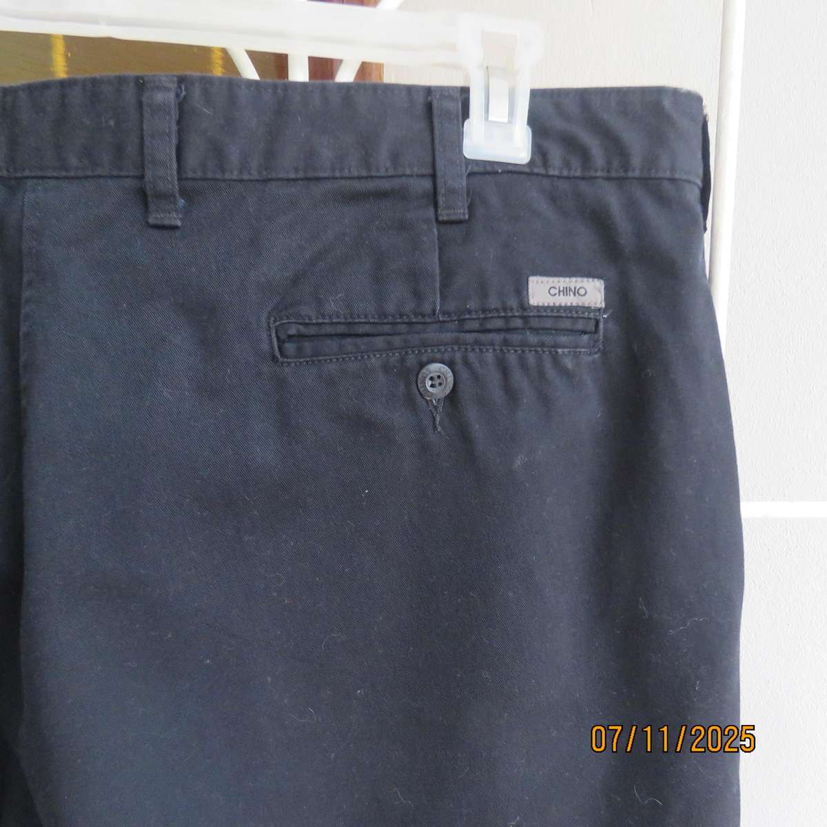 WOOLWORTHS very black pure cotton chino men's pants size 42.