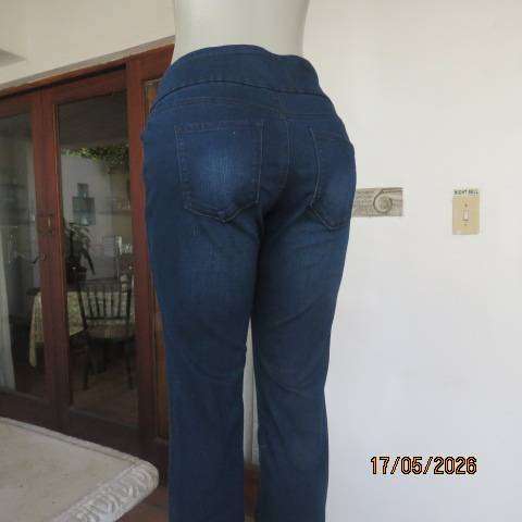 Gloria Vanderbilt skinny blue denim stretch jeans size 36 tight fit.