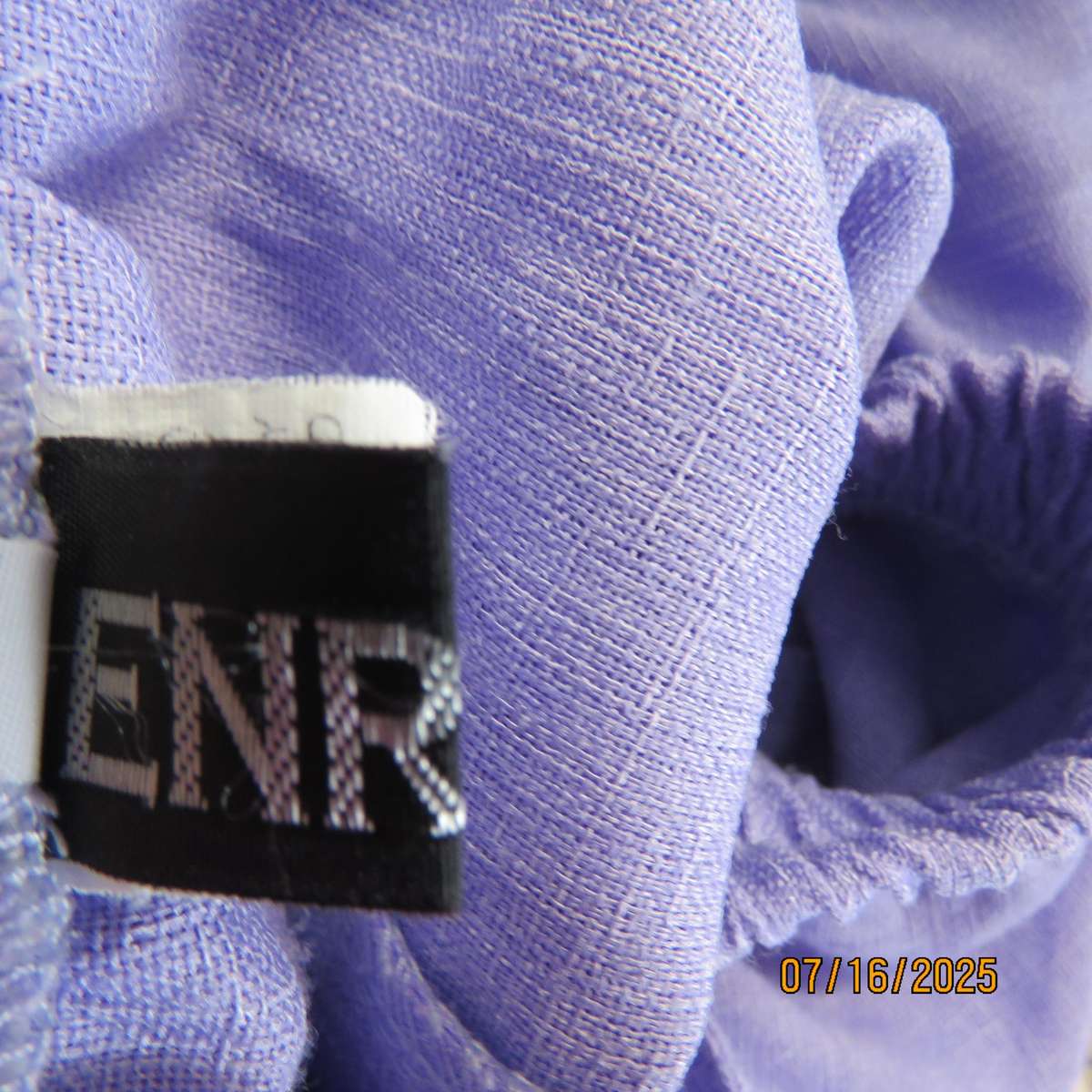 ENRICH cropped lavender colour cropped pants size 42. Wide elasticated waist. Pockets