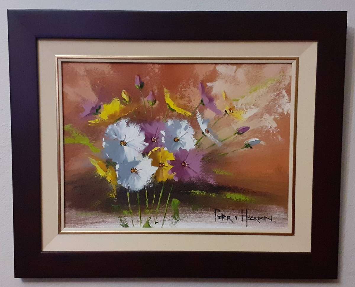 White, Yellow & Purple Poppies