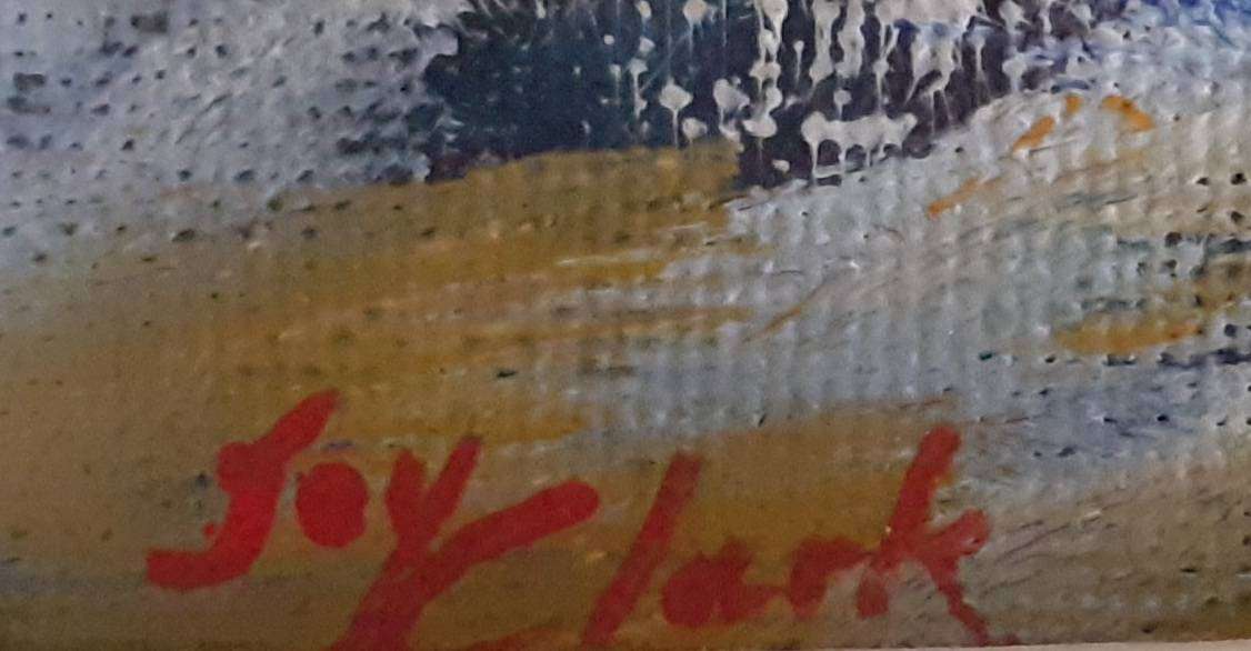 Pink Roses in Brass Vase - JOY CLARK