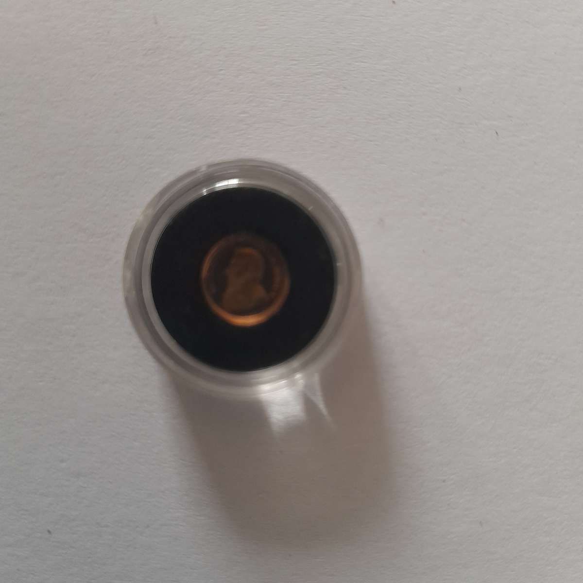 The 2018 South African 1 Rand 1/50oz Solid Gold Krugerrand coin in a capsule