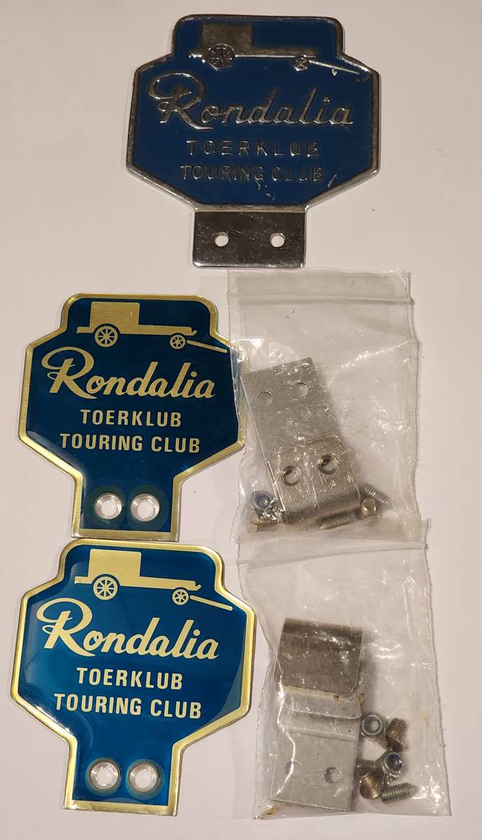 Rondalia Touring Club car badges x 3