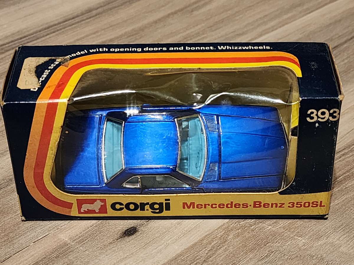 CORGI 393 BLUE MERCEDES-BENZ 350SL BOXED