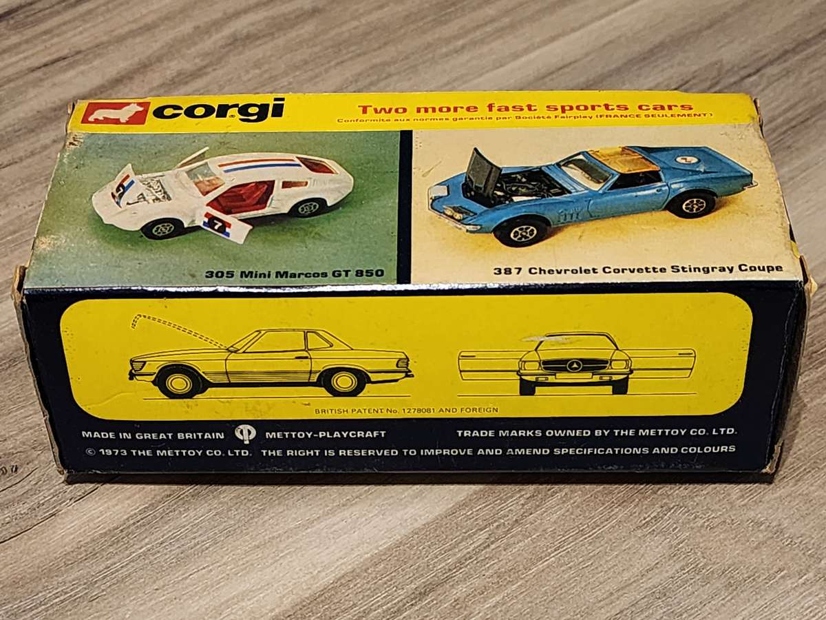 CORGI 393 BLUE MERCEDES-BENZ 350SL BOXED