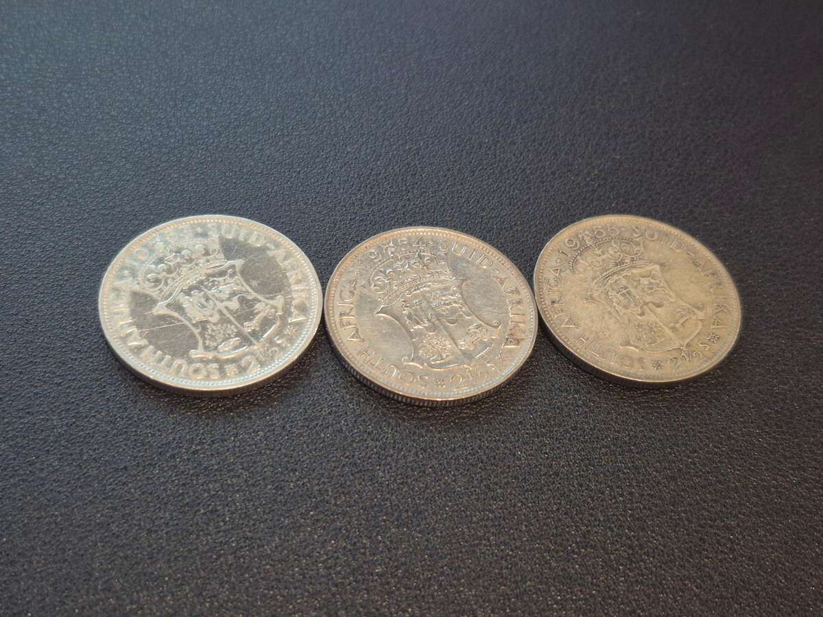 Two and a Half Shillings Set 1953 1954 1955 (1 Bid Takes All) - L7