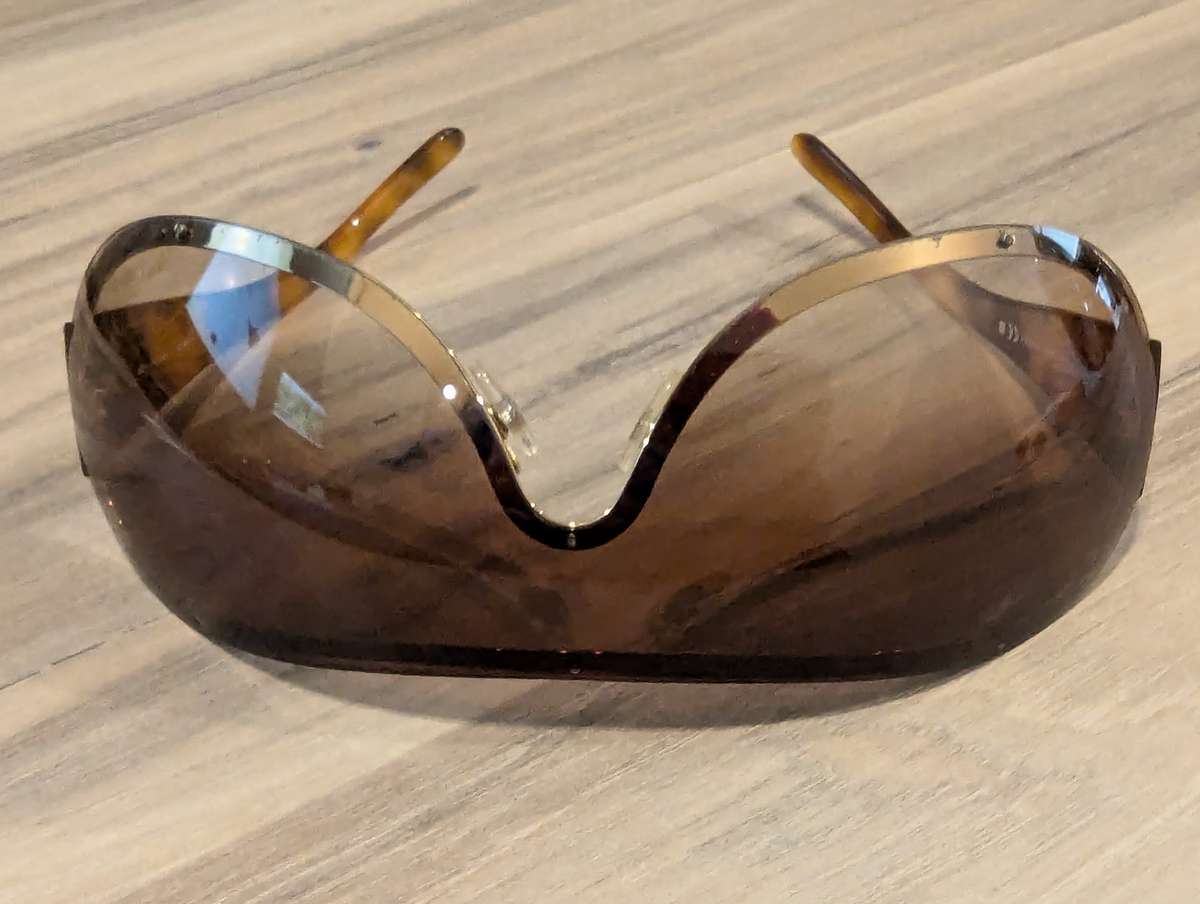 Chanel 4148-B Tortoiseshell Mask Sunglasses, Crystal Rhinestone Logo - AUTHENTIC Chanel