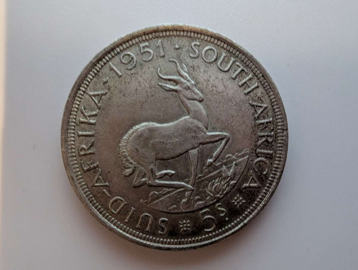 1951 Five Shillings (Union of SA)