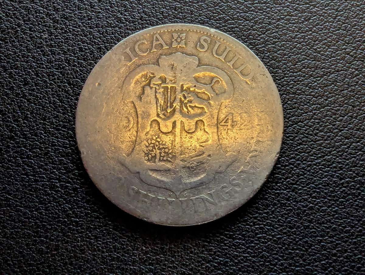 1942 Two Shillings 80% Silver
