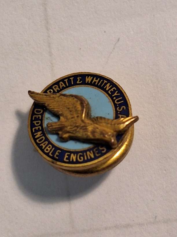 Vintage Pratt & Whitney Aircraft dependable engines badge