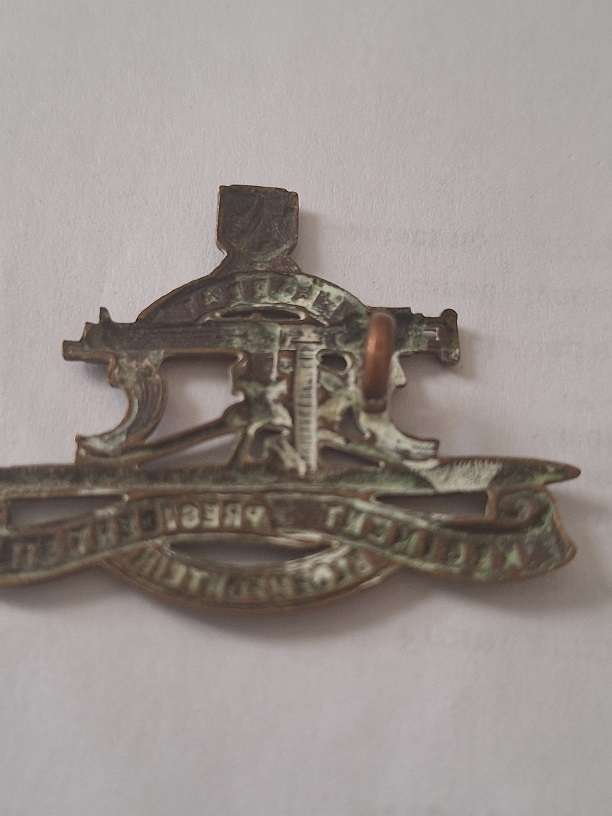 WW2 Ptresident Steyn Regiment Bloemfontein Badge one lug missing