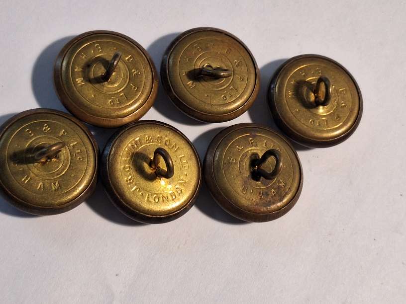 WW1/2 SA Army General service Africa Tunic buttons
