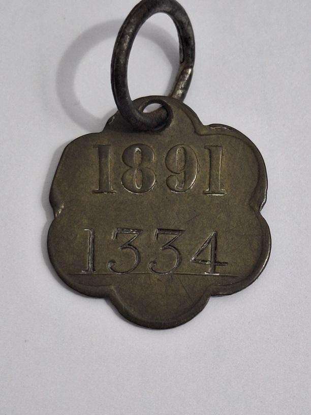 Antique 1891 Cape of Good Hope dog liscence tag