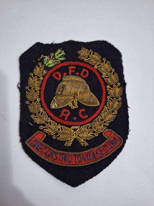 SA Fire department cloth badge