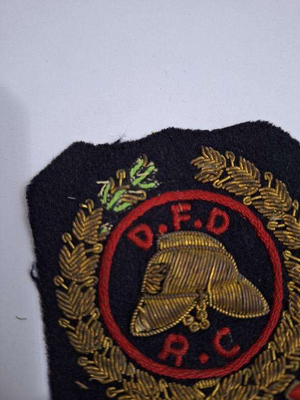 SA Fire department cloth badge