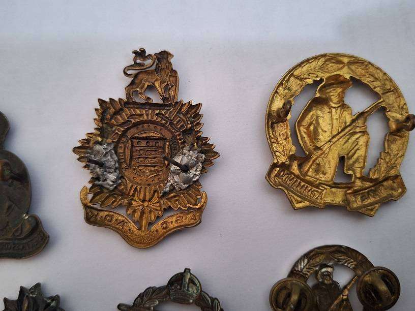 Collection of military badges