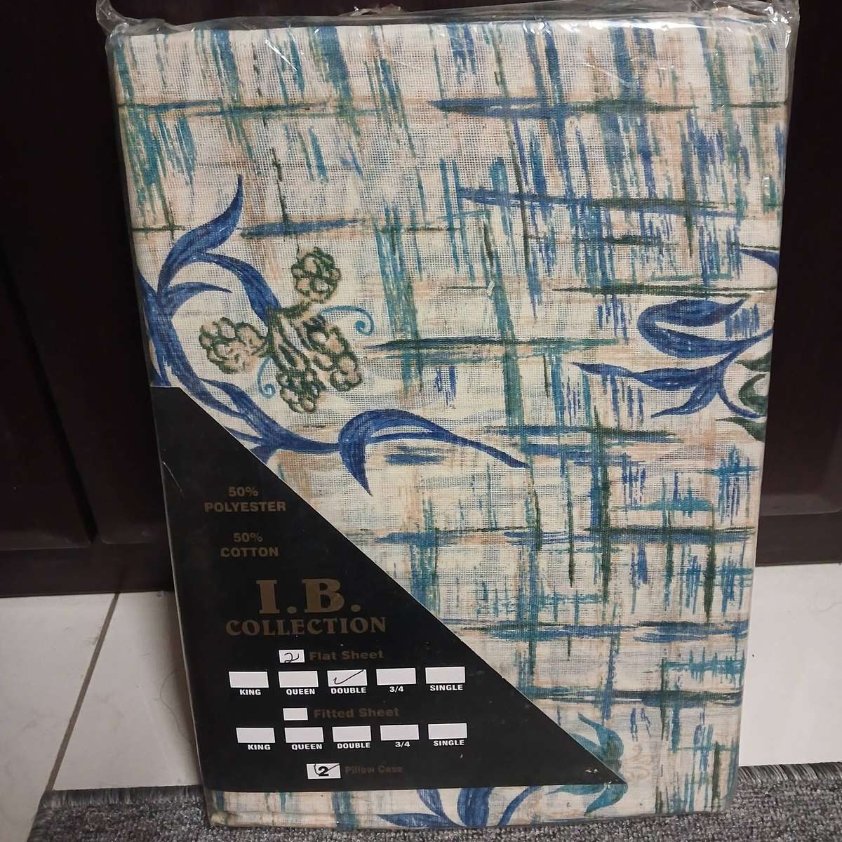 Double bed 2x flat sheets + 2x pillow cases