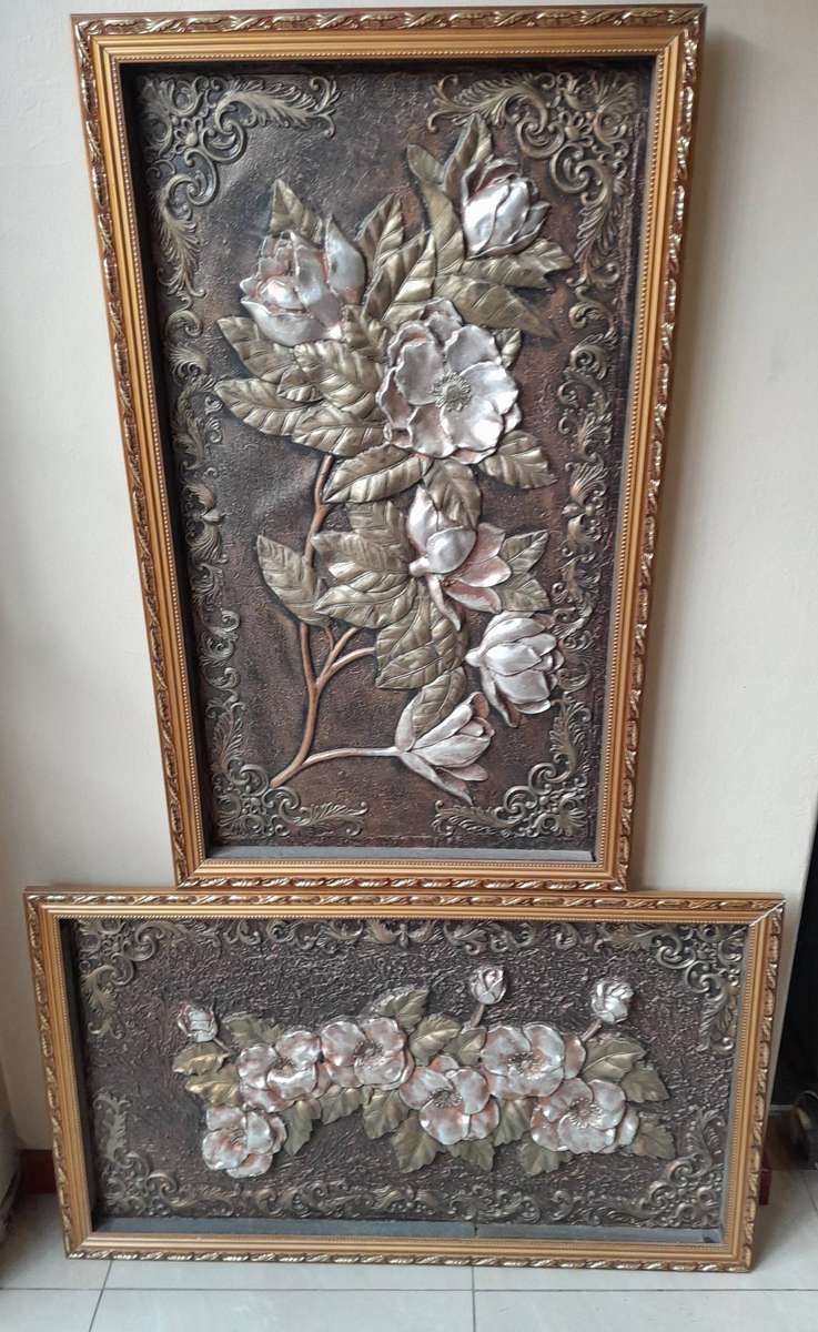 3D wall art decor wall frames x 2