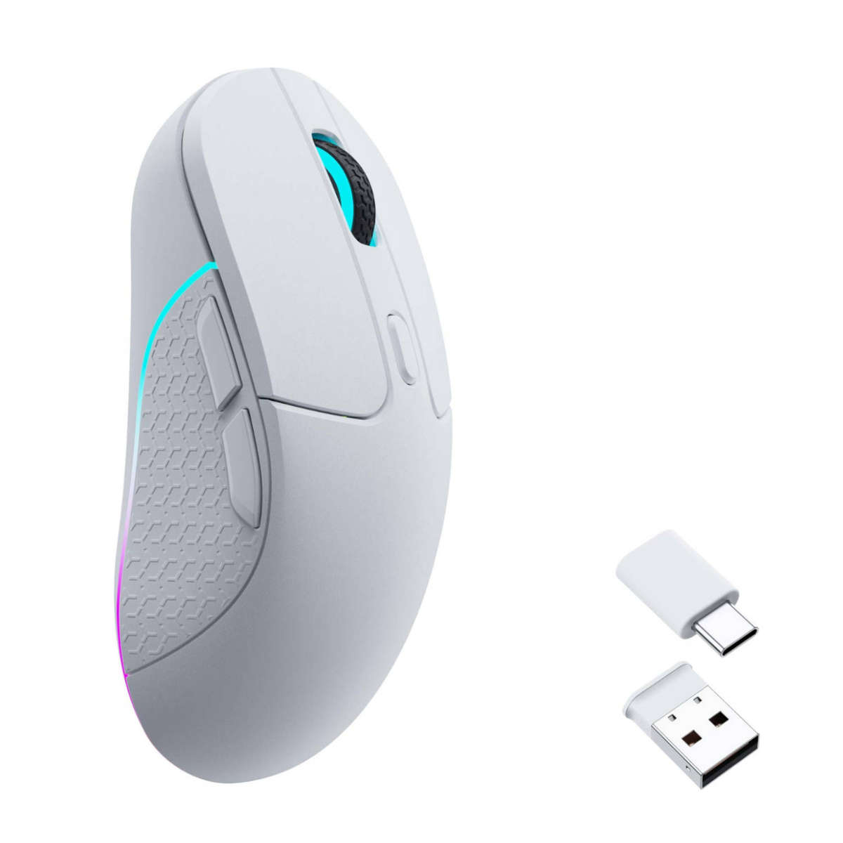 Keychron M3 RGB Wireless Optical Mouse - White