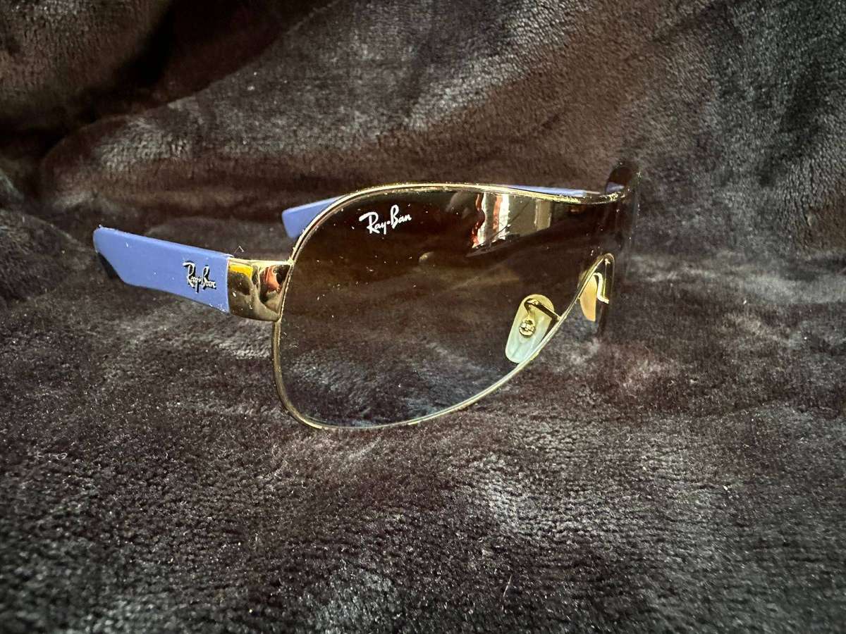 Authentic Ray-Ban RB3471 Youngster Shield Wrap Sunglasses + Original Case