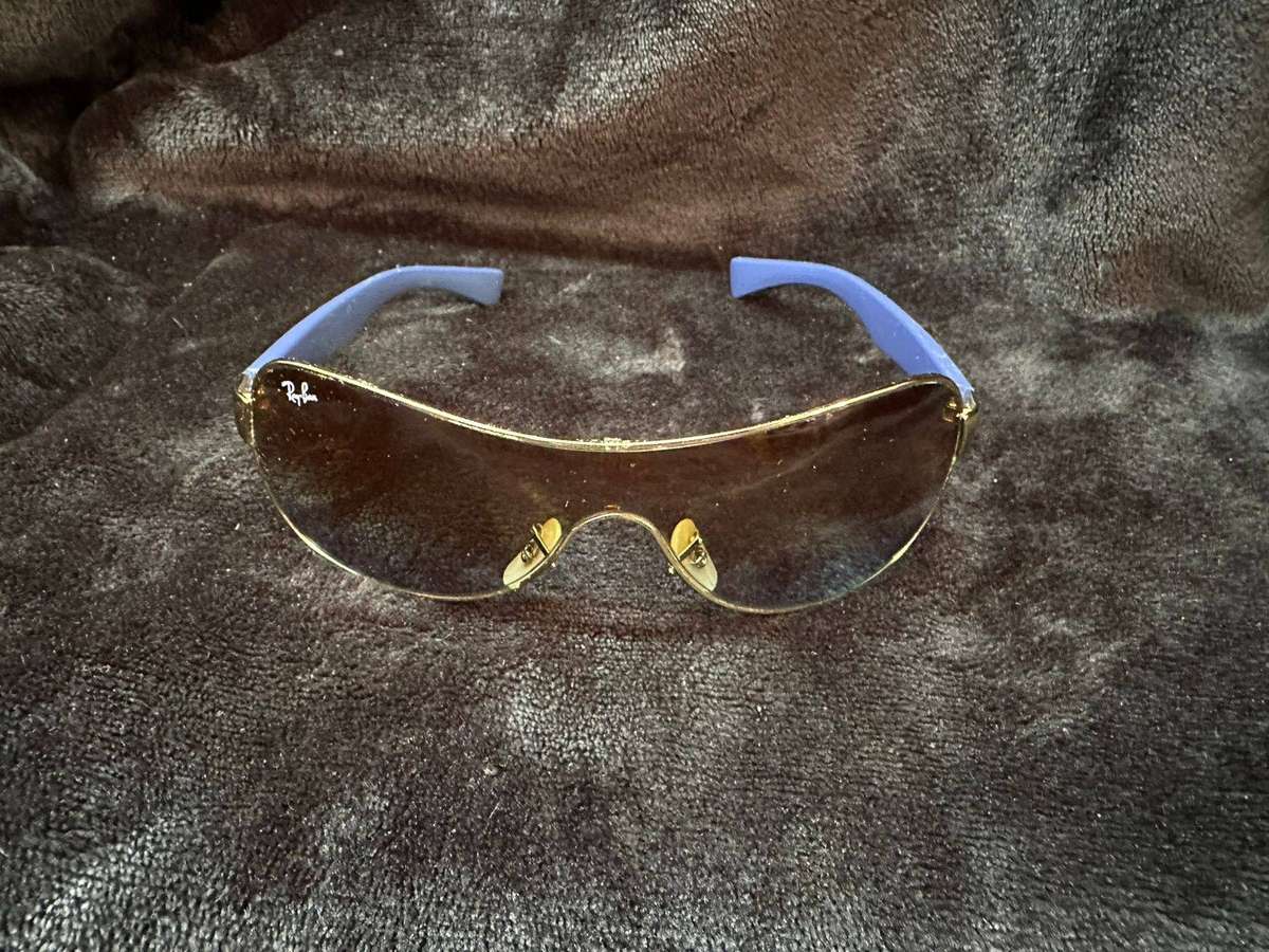 Authentic Ray-Ban RB3471 Youngster Shield Wrap Sunglasses + Original Case