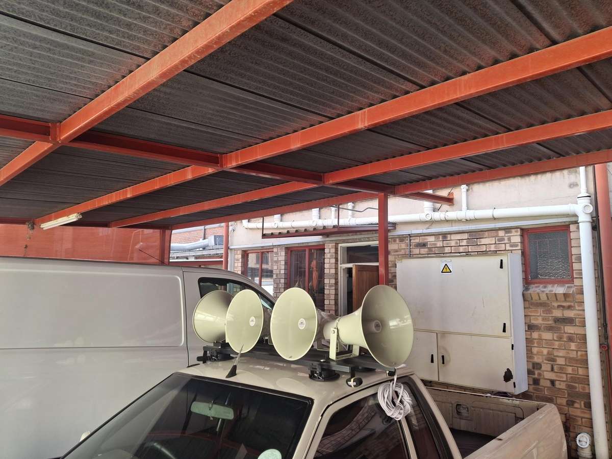 Removable large car PA system