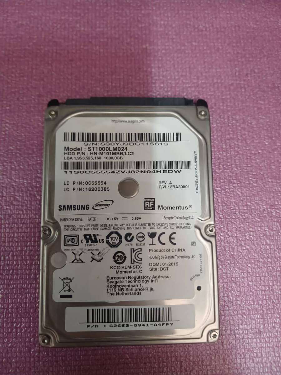 1TB HHD 2.5 HARD DRIVE
