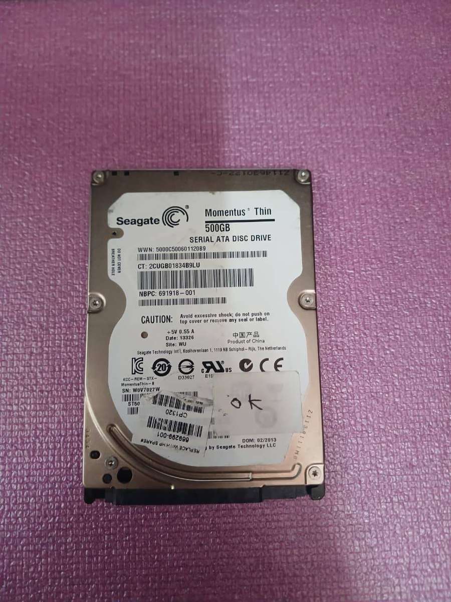 500GB HHD 2.5 HARD DRIVE