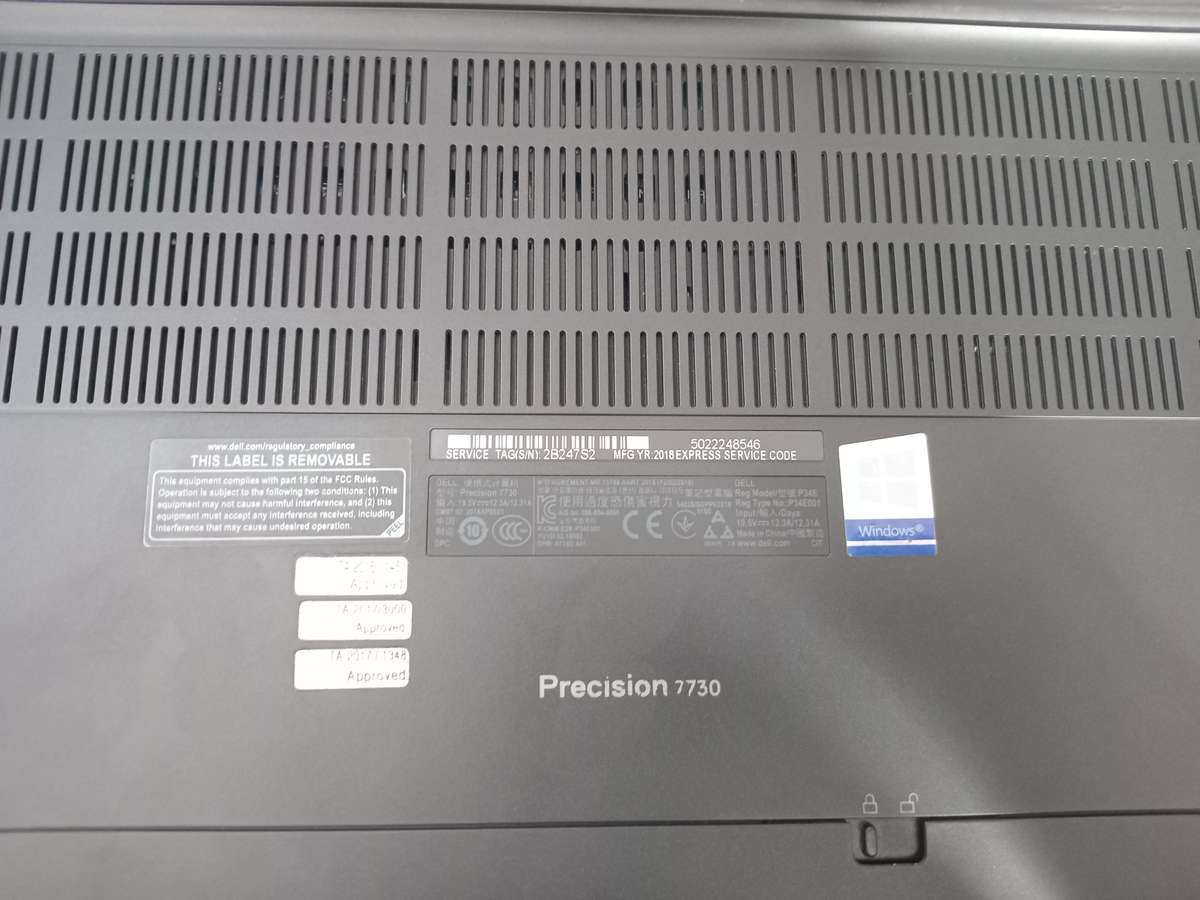 DELL PRECISION 7730 LAPTOP