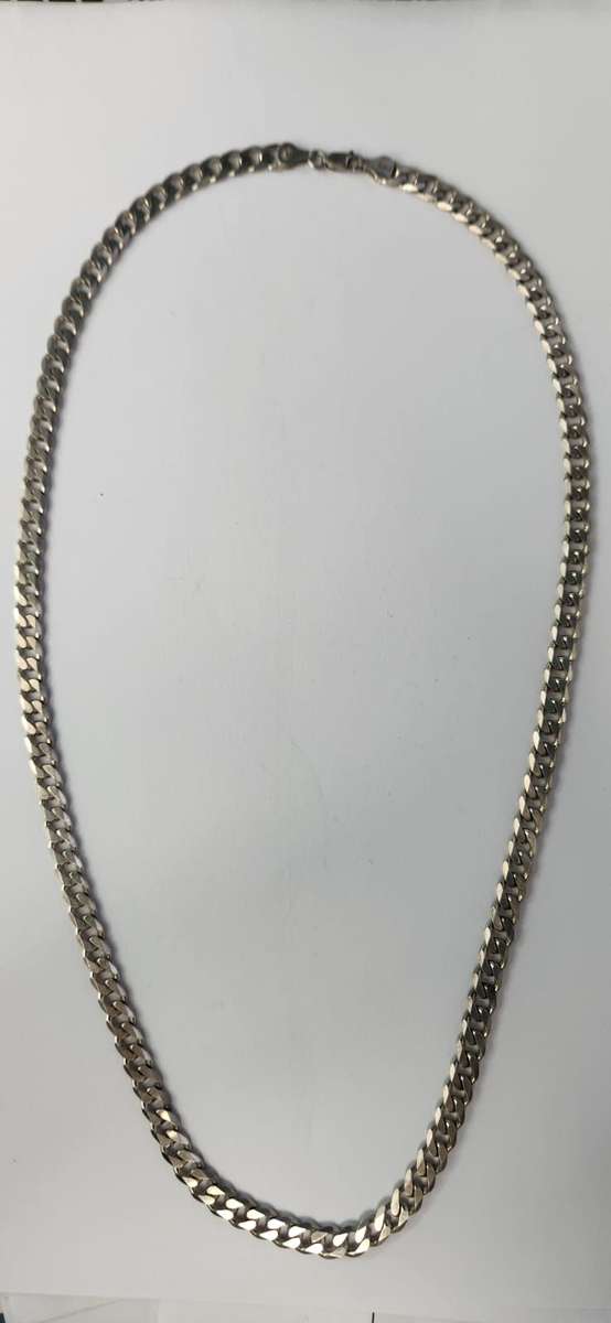 60cm x 6mm Sterling Silver Curb Chain necklace 25.3gram