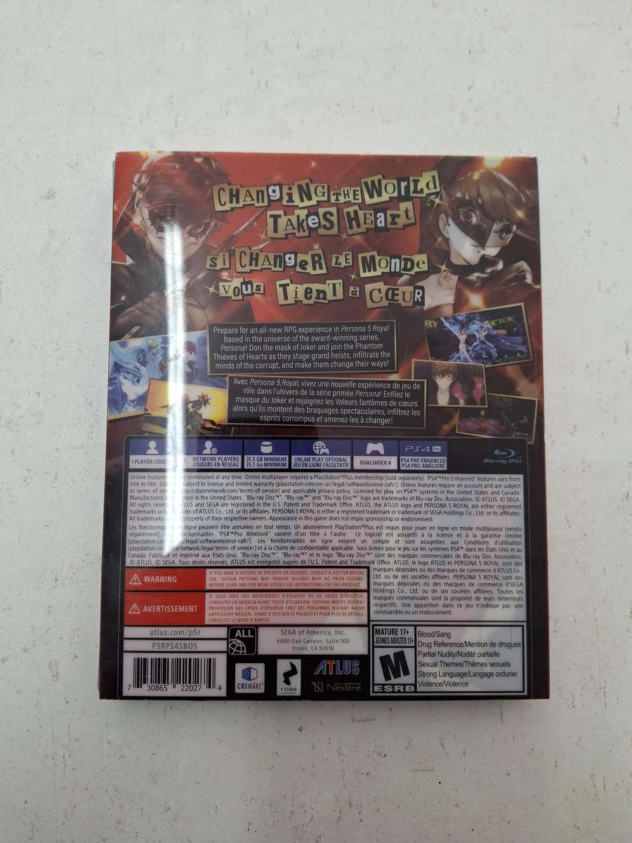 Persona 5 Royal (Steelbook Edition) PS4 Game