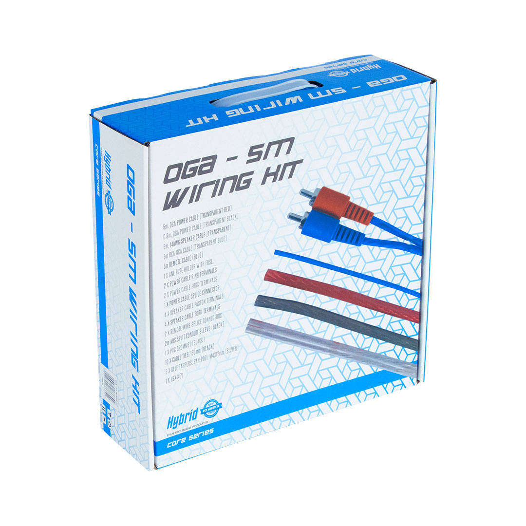 HYBRID CORE 0 GAUGE WIRING KIT(5 METER)