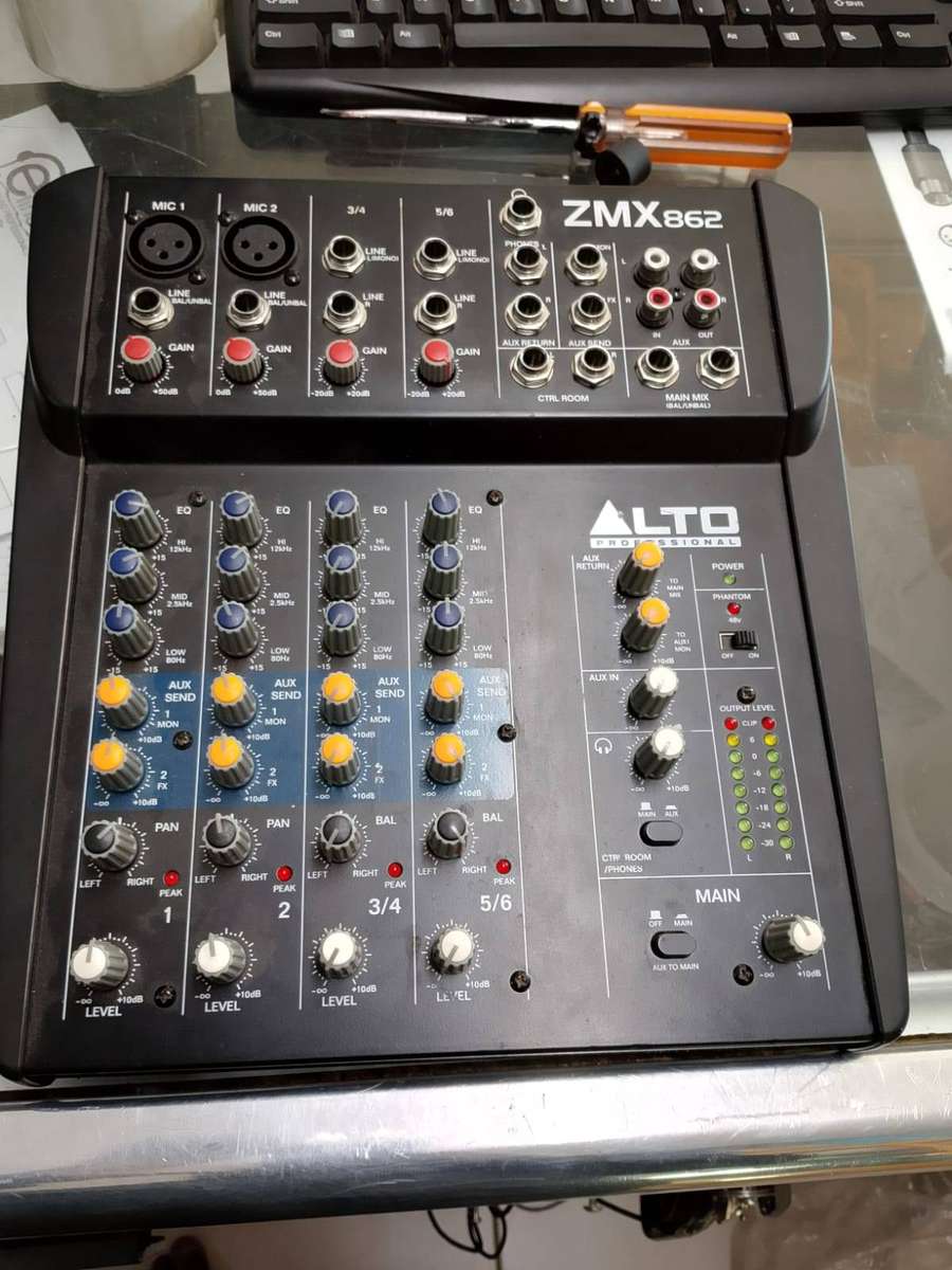 Alto Professional ZMX862 Zephyr Series 6-Channel Compact Mixer