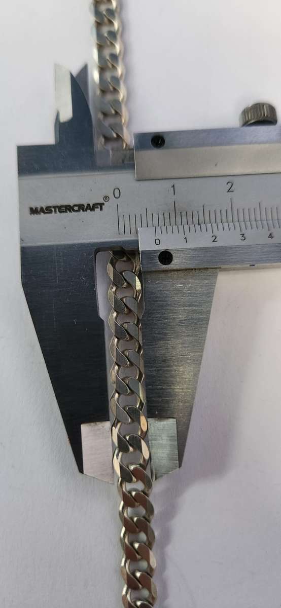 60cm x 6mm Sterling Silver Curb Chain necklace 25.3gram