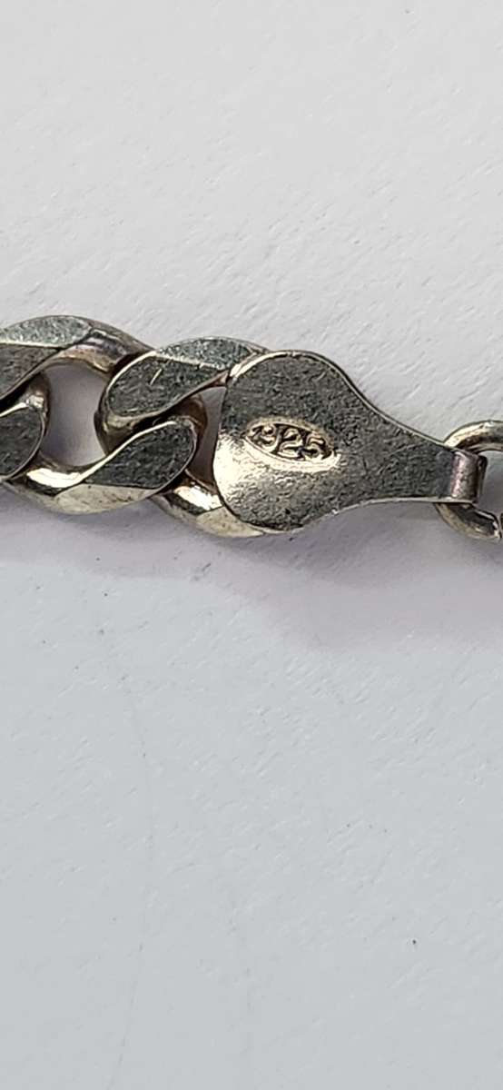 60cm x 6mm Sterling Silver Curb Chain necklace 25.3gram