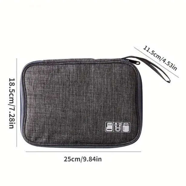 Travel Storage Bag, Double Waterproof And Dustproof Portable Storage Bag, Data Cable.
