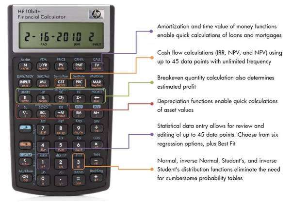 HP 10Bii+ Financial Calculator
